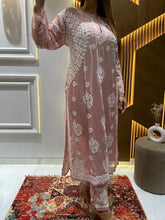 Load image into Gallery viewer, Chikankari Georgette Pant Set

