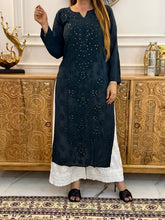 Load image into Gallery viewer, Chikankari Mukaish Kurta
