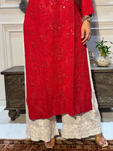 Load image into Gallery viewer, Chikankari Viscose Badla Kurti
