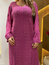 Load image into Gallery viewer, Chikankari Viscose Mukaish Work Kurti
