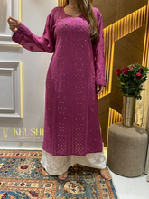 Load image into Gallery viewer, Chikankari Viscose Mukaish Work Kurti
