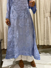 Load image into Gallery viewer, Chikankari Silk Crepe Kurti
