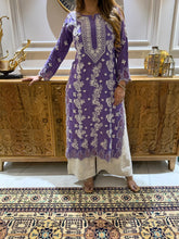 Load image into Gallery viewer, Chikankari Muslin Cutwork Kurta
