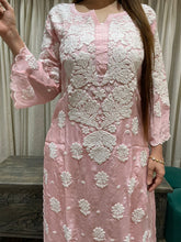 Load image into Gallery viewer, Chikankari Silk Crepe Pallazo Set
