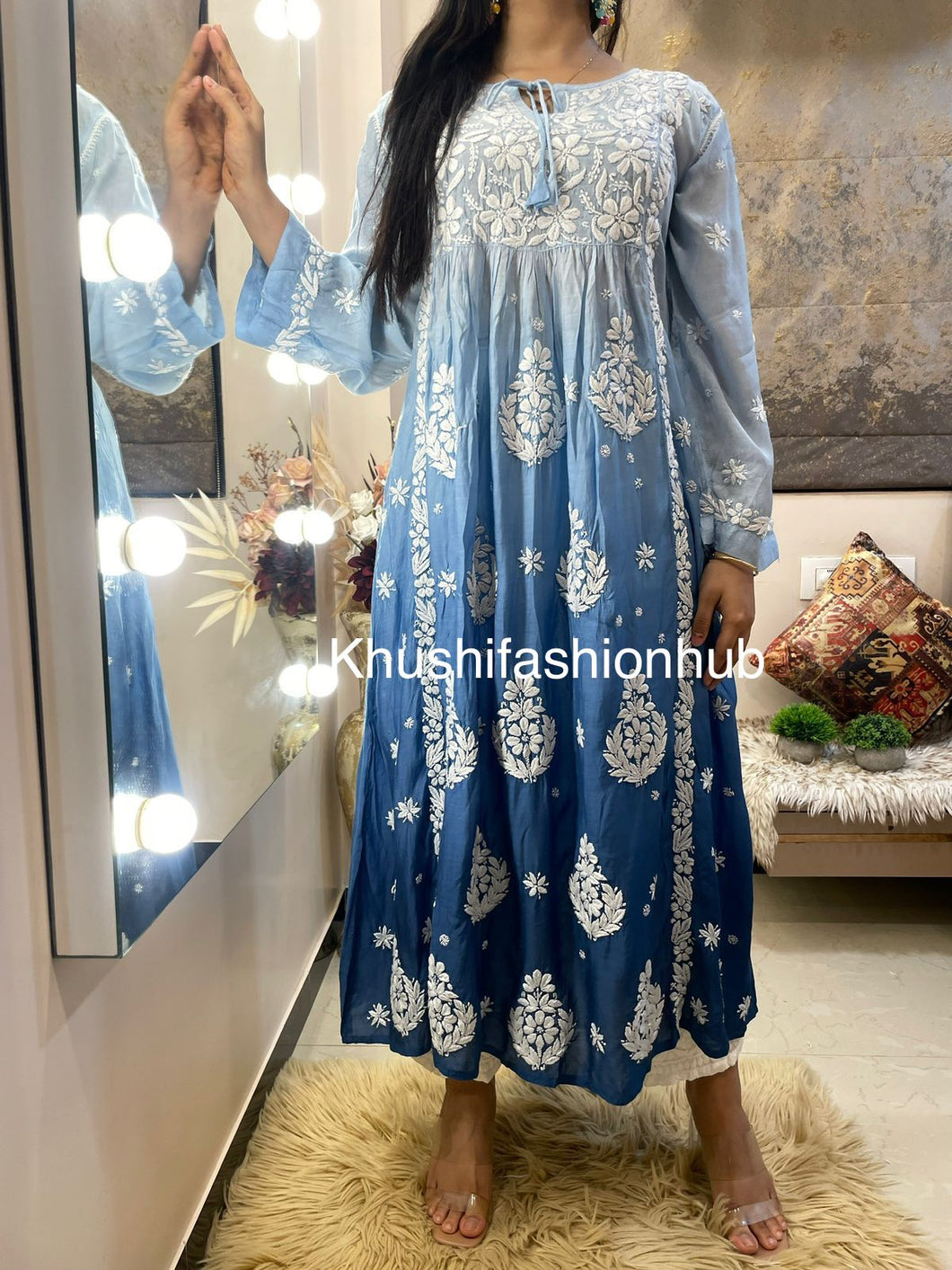 Blue Umbrella Kurti