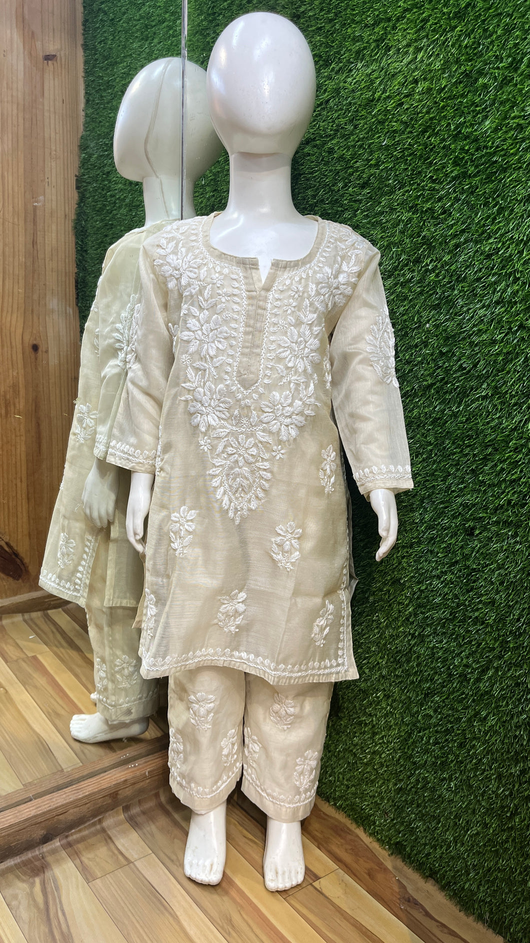 Chikankari Kid Set