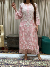 Load image into Gallery viewer, Chikankari Silk Crepe Pallazo Set
