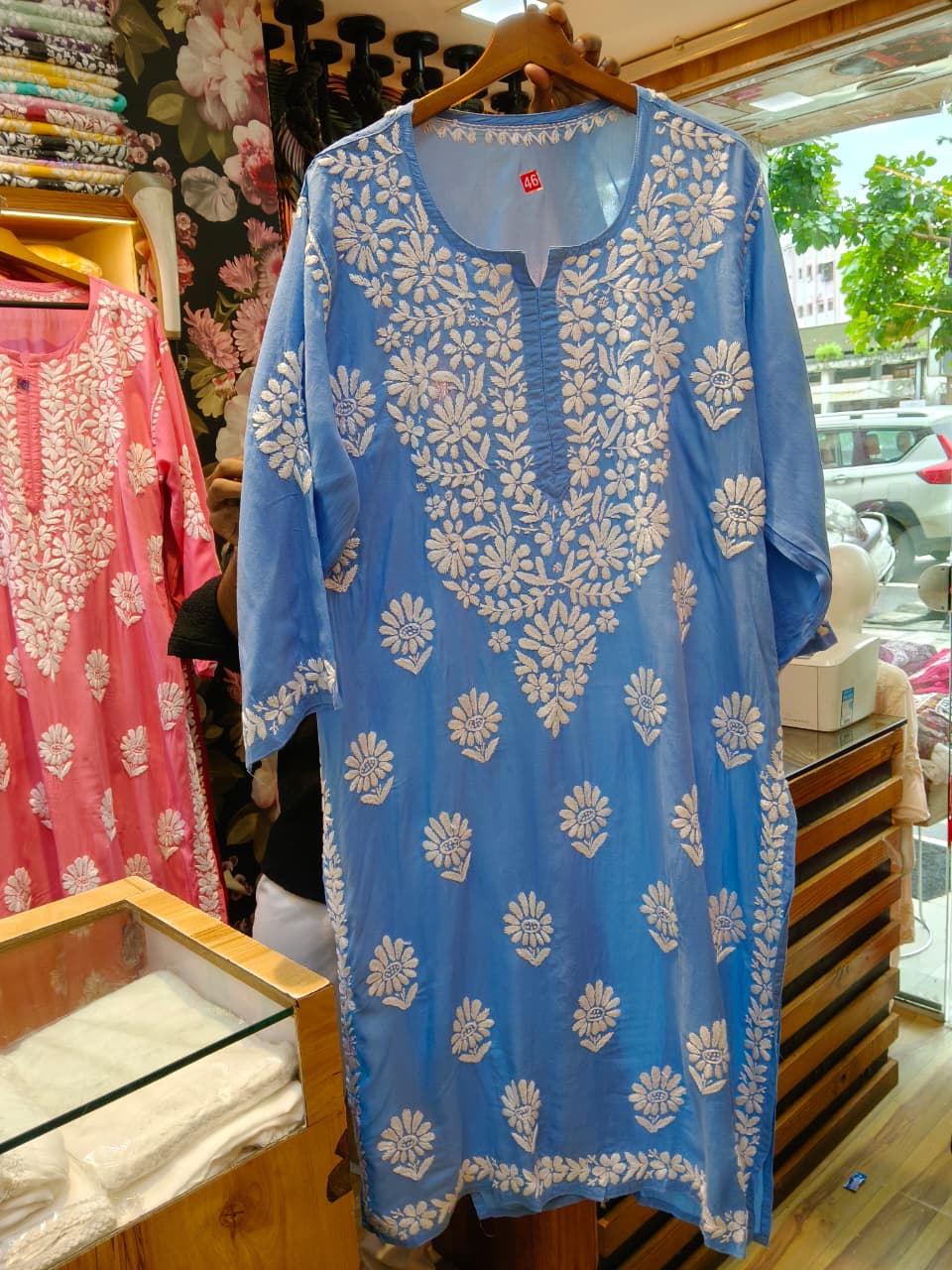 Chikankari Modal Kurti