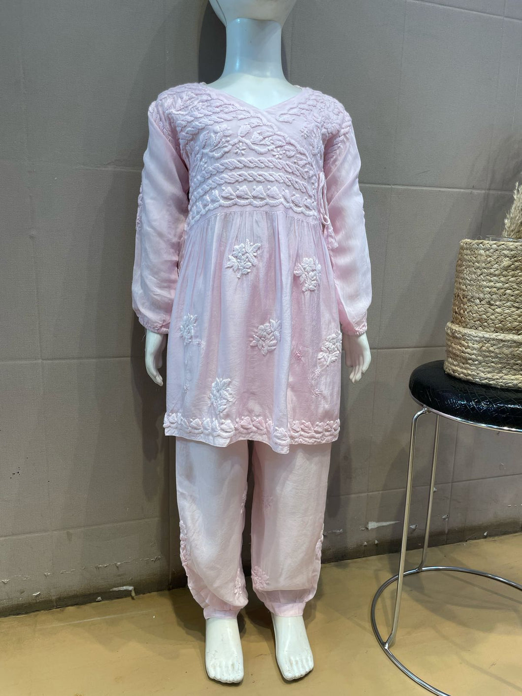 Chikankari Kid Set