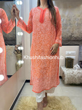 Load image into Gallery viewer, Orange Kurti
