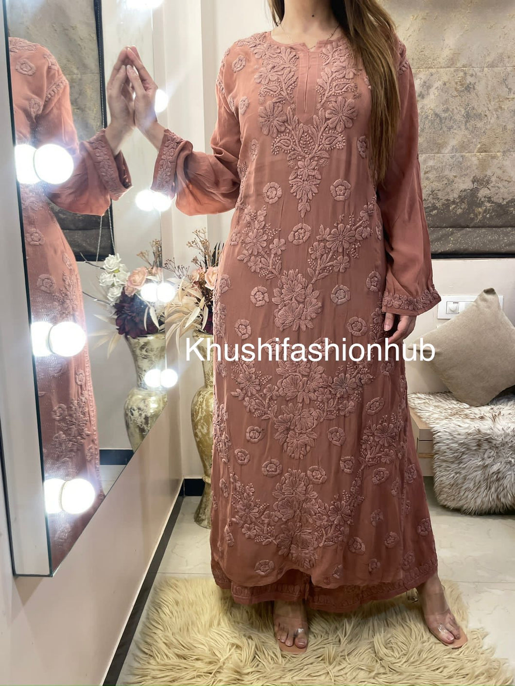 Brown Pallazo Set