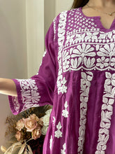 Load image into Gallery viewer, Purple Short Kurti
