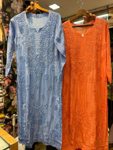Load image into Gallery viewer, Chikankari Crepe Silk Mukaish Kurta

