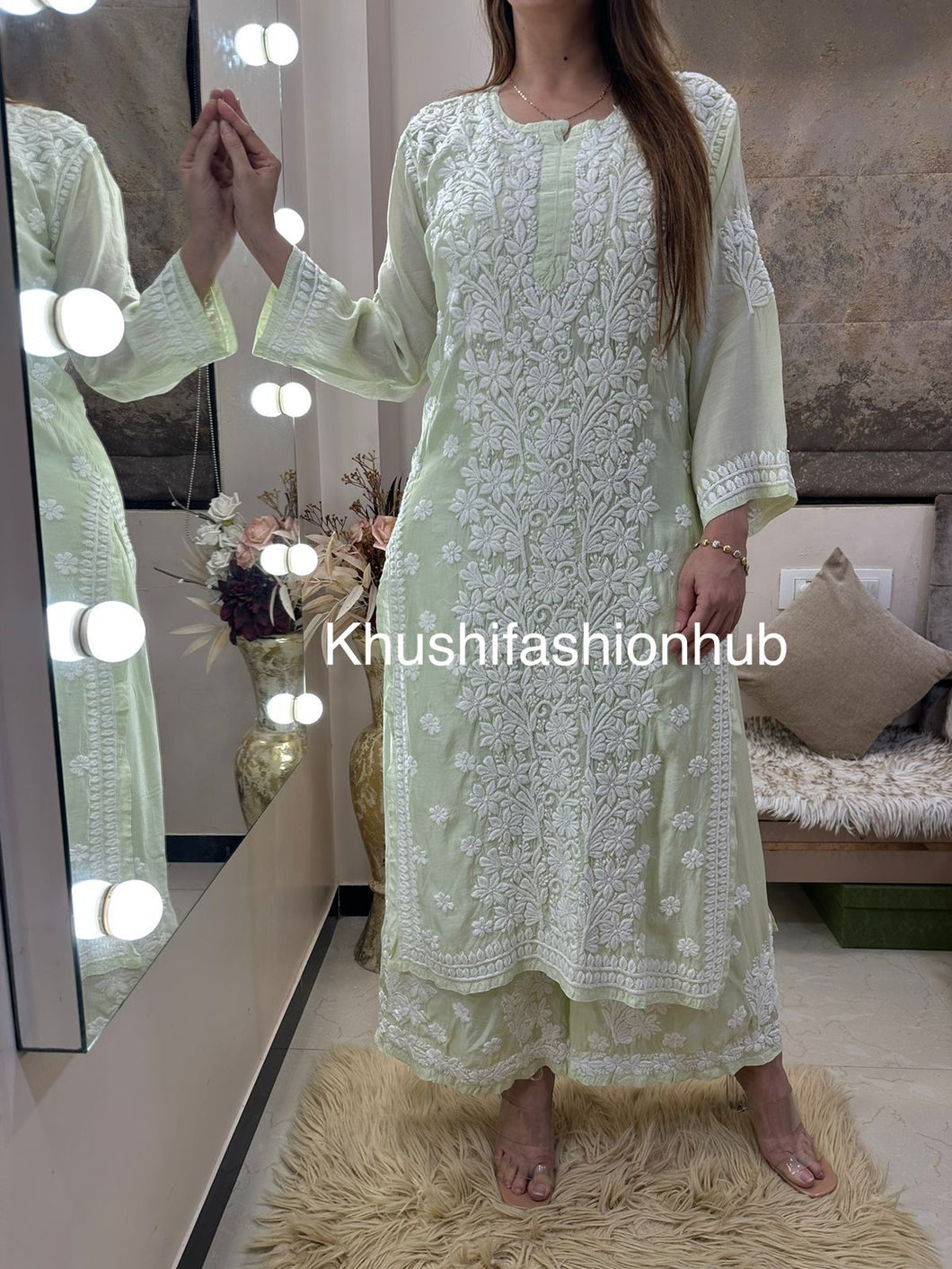 Green Pallazo Set