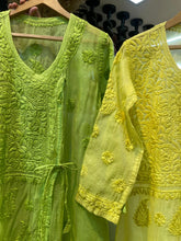 Load image into Gallery viewer, Chikankari Angrakha Kurti

