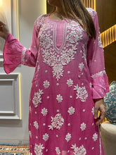 Load image into Gallery viewer, Viscose Muslin Chikankari Pant Set
