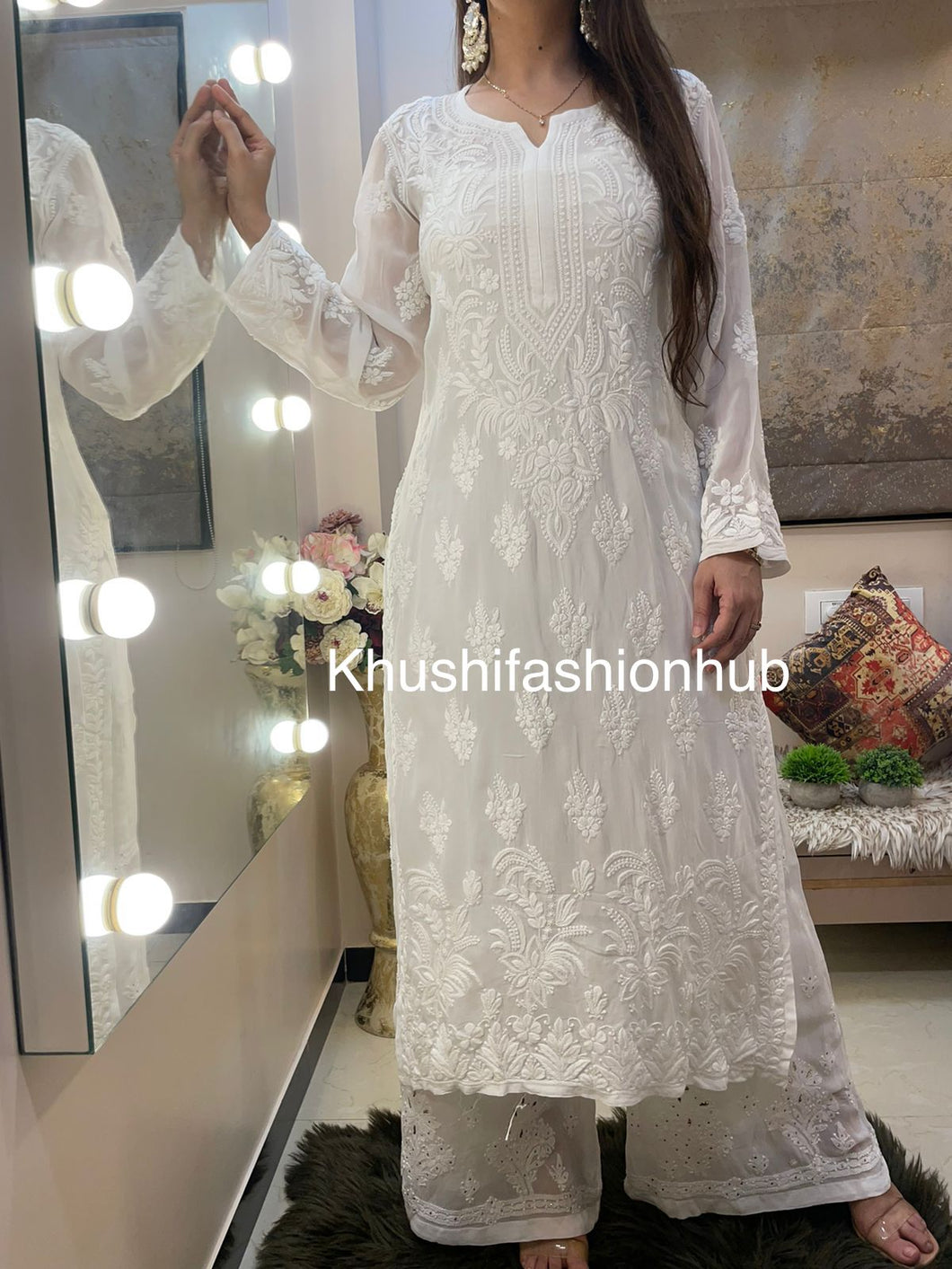 White Kurti