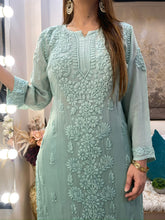 Load image into Gallery viewer, Sea Green Pallazo Set
