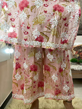 Load image into Gallery viewer, Peach Printed Pallazo set
