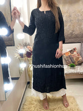Load image into Gallery viewer, Black Kurti
