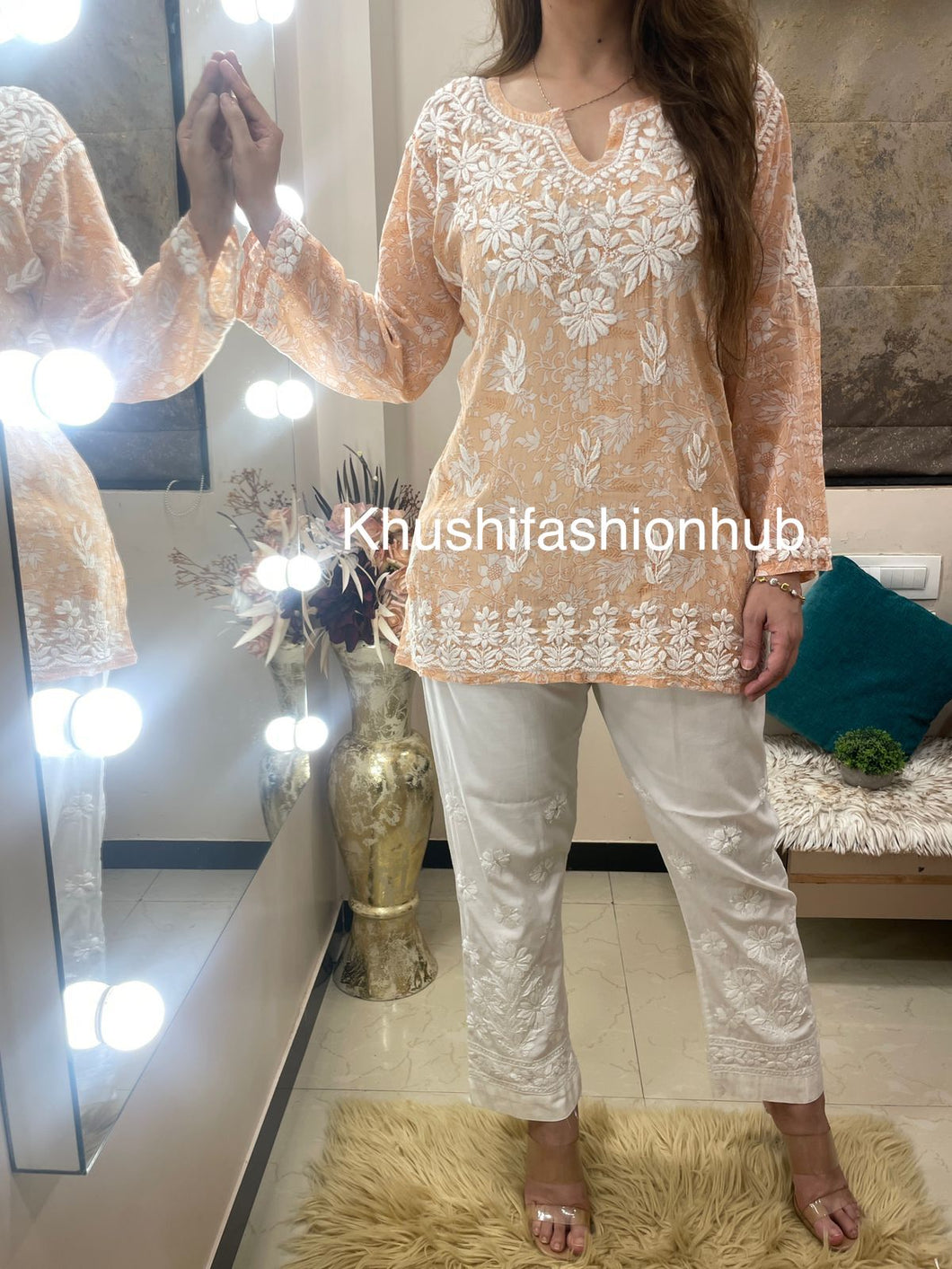 Orange Short Kurti