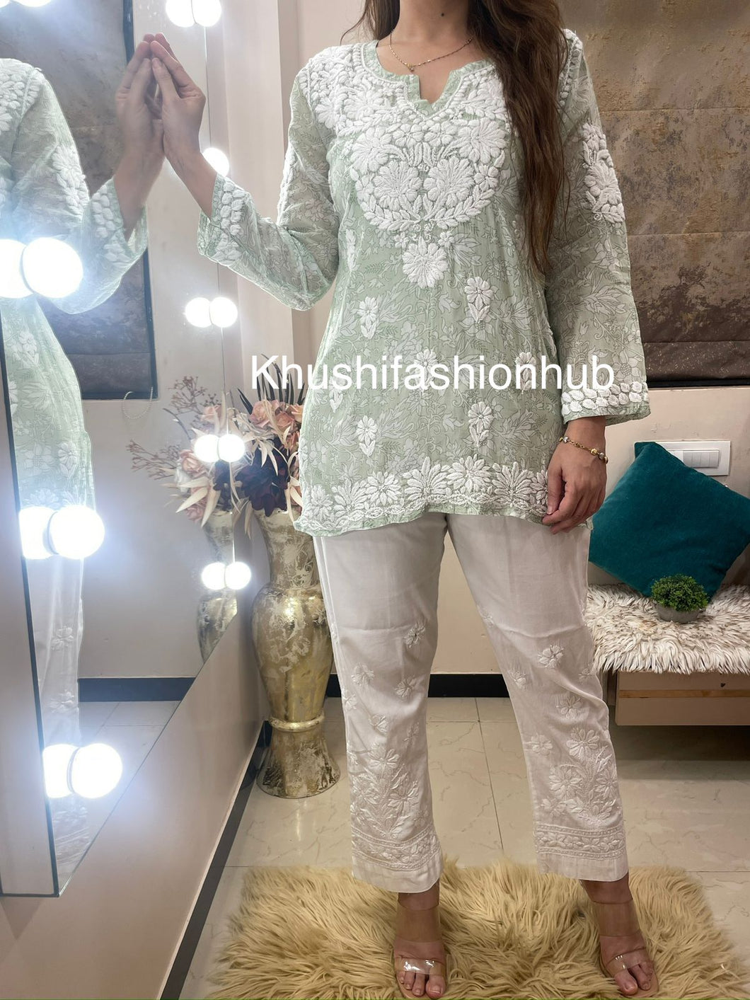 Green Short Kurti