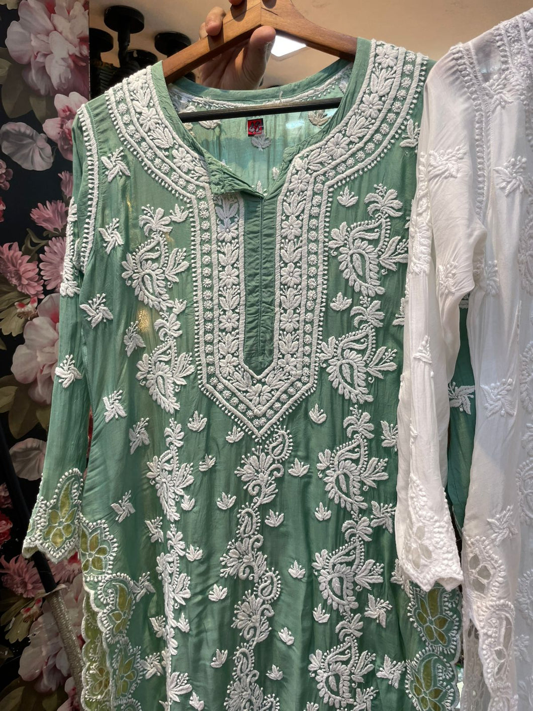 Chikankari Muslin Kurti