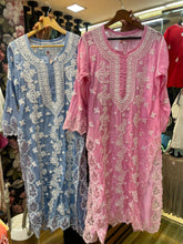 Load image into Gallery viewer, Chikankari Muslin Kurti
