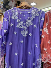 Load image into Gallery viewer, Chikankari Muslin Kurti

