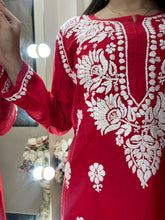 Load image into Gallery viewer, Red Short Kurti
