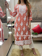 Load image into Gallery viewer, Peach Kurti
