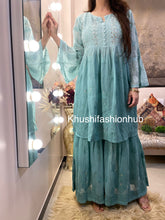 Load image into Gallery viewer, Green Gharara Set

