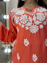 Load image into Gallery viewer, Orange Short Kurti

