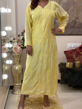 Load image into Gallery viewer, Haseena Yellow kurti
