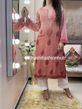 Load image into Gallery viewer, Peach Kurti
