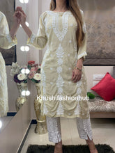 Load image into Gallery viewer, Cream kurti
