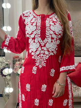 Load image into Gallery viewer, Red kurti
