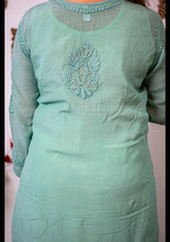 Load image into Gallery viewer, Green Mukaish Kurti

