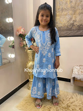 Load image into Gallery viewer, Blue Gharara Set
