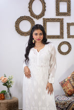 Load image into Gallery viewer, White Long Kurti
