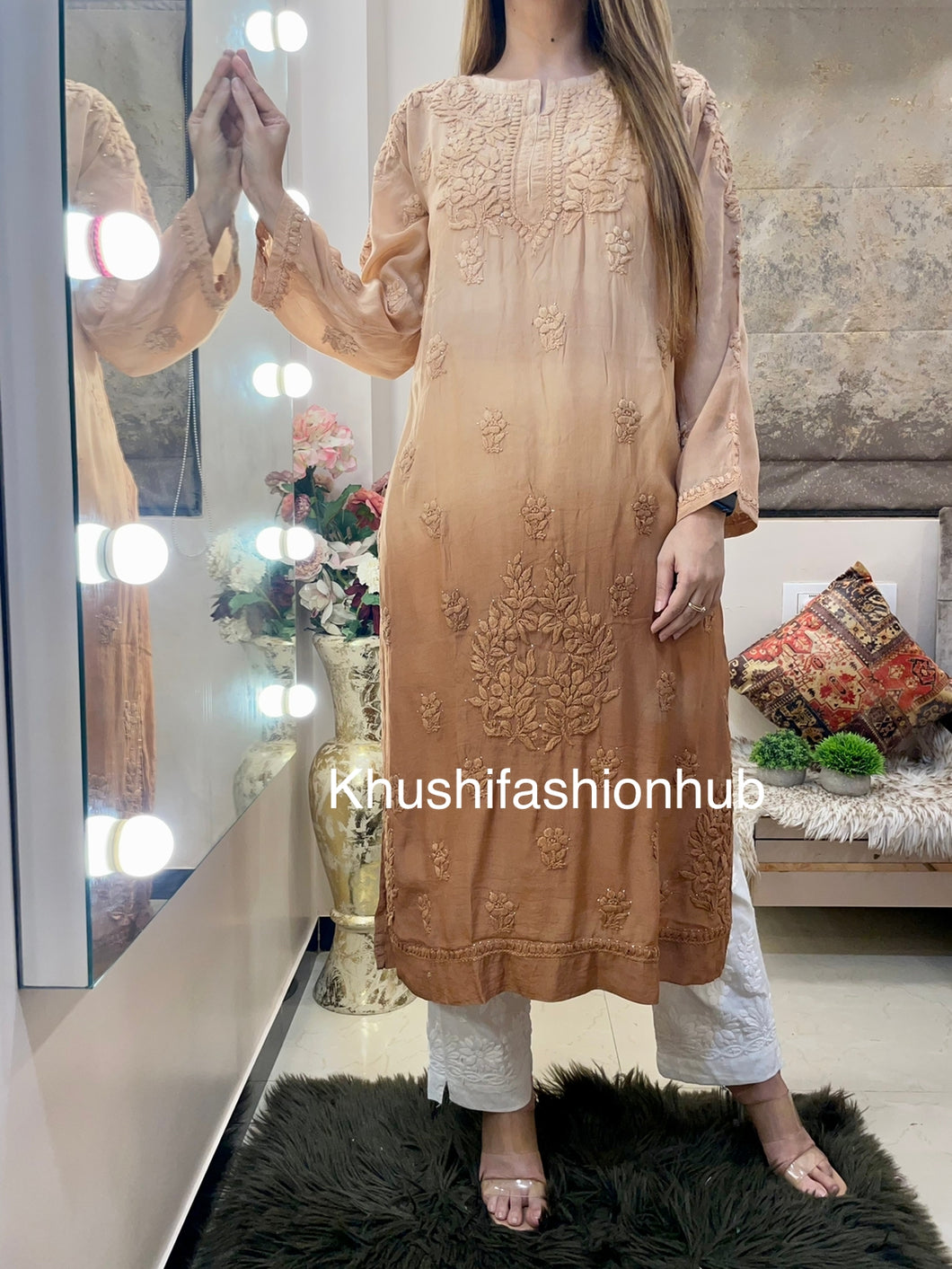 Shaded Mocha Kurti