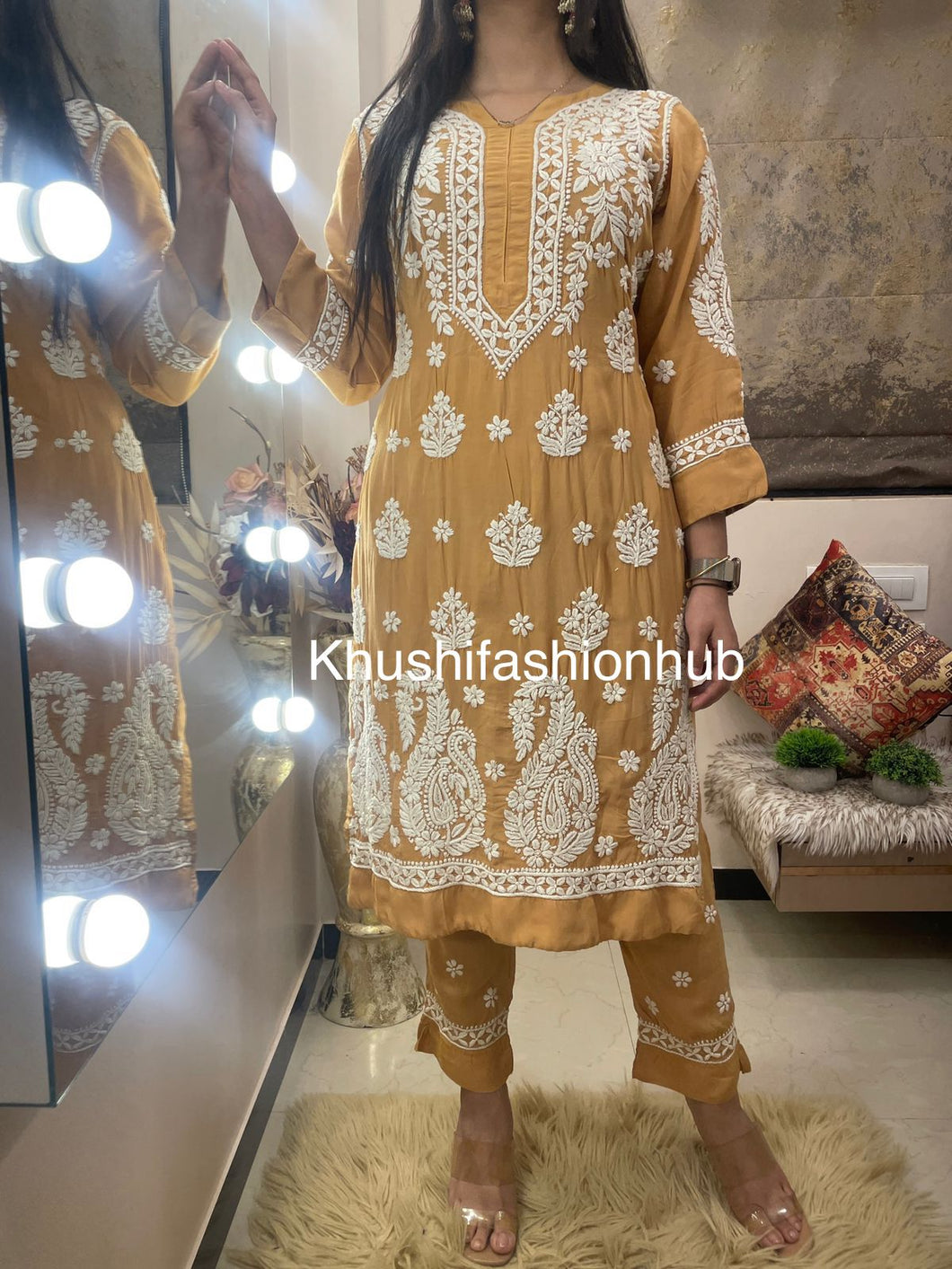 Nude Brown Pant Set