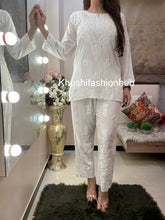 Load image into Gallery viewer, White Short Kurti
