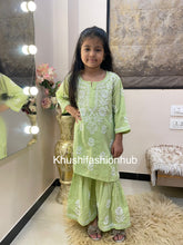 Load image into Gallery viewer, Green Gharara Set
