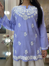 Load image into Gallery viewer, Ice Blue Kurti
