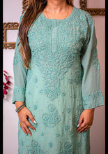 Load image into Gallery viewer, Green Mukaish Kurti
