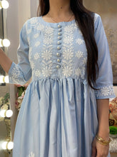 Load image into Gallery viewer, Ice Blue Umbrella Dress
