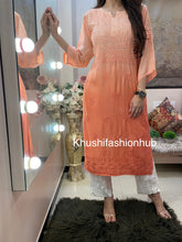 Load image into Gallery viewer, Orange Shaded Kurti
