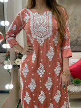 Load image into Gallery viewer, Peach Kurti
