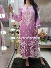 Load image into Gallery viewer, Mauve Shaded Kurti

